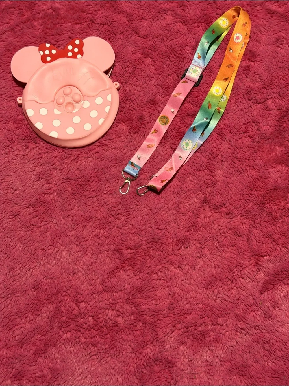 Kids Minnie Mouse-Inspired Red Polka Dot Coin Pouch
